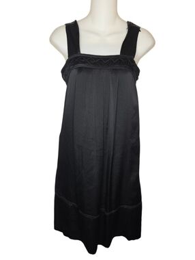 Banana Republic 100% Silk Black Mini Dress, Size 0 LBD